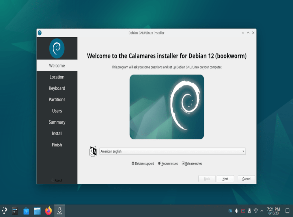 Bureau Debian