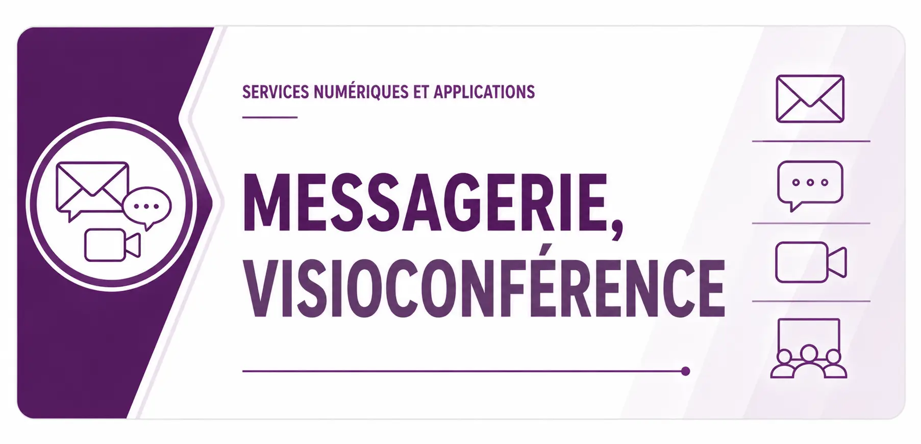 Messagerie, visioconférence