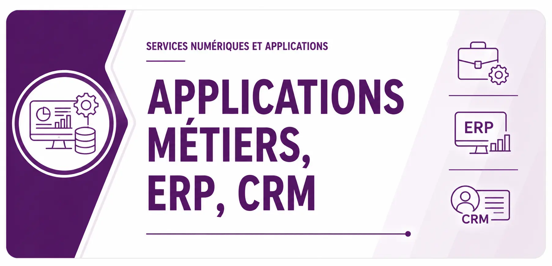 Applications métiers, ERP, CRM